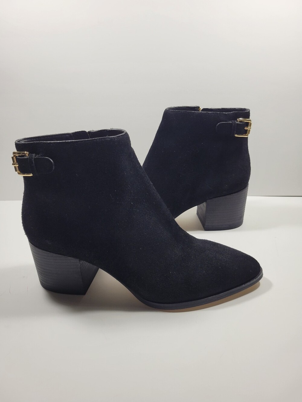 MICHAEL Michael Kors Black Suede Ankle Boots - Size 9